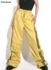 Frauenhose Fracht Frauen Freizeit Streetwear Baggy komfortable ästhetische einfache vielseitige europäische Stil Schnell trocken funktionaler Techwear