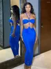 Рабочие платья Laertes 2024 Summer Sexy Sexy Party Club 2 Piece Stes