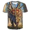 T-shirts barns t-shirt cool jura världs dinosaurie t-shirt pojkar t-shirt sommar kortärmad t-shirt barnkläder flickor topl2405