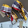 Luxe tulband HeaBands Plaid Hair Bands Bandanas voor dames Designer Hoofdband Hoofdband Bandana Gift