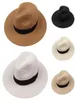 Cappelli ampi brim estate unisex Strawhat Straw Sunw Shade Roll Up Fedora Beach Hat Ladies Outdoor Chapeau Femme6678984