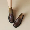 Chaussures décontractées Loafers Femmes JK Uniforme Uwabaki Japonais Round Toe Girls School Student Mary Janes Lolita Brown Cosplay