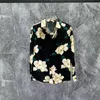 2024 Sommer Herren Langarm-Hemd Designer Casablanca Numerische Muster Buchstabe Single Row Button Shirt Hemd Flip Kragen Fashion Lose Eis dünn vielseitig m-3xl #115