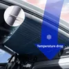 Gardinbil Sunshade Windshield Protection Dractable Front/Bakfönster Gardiner för Sun Visor Shades Summer UV Protective