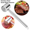 Multifunktion 304 Edelstahl Steak Fleischhammer Haushalts Küche Fleisch Tenderizer Pounder 240423