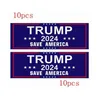Inne impreza dostarcza flagi zderzaków Naklejki samochodowe Trump 2024 U.S. W miarę wybory powszechne 3x9 calowe okno laptopa naklejka