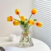 Вазы абстрактный стеклянный ваза для дома декор прозрачные растения