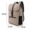 Schooltassen Herenleer Backpack Laptop voor 14 inch waterdichte reiswandelbedrijfsrugzakken