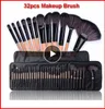 32pcs pincéis de maquiagem profissionais com bolsa de bolsa maquiagem pincel pinceaux maquillage beleza ferramentas cosméticas kit de mobília lábio BR7218196