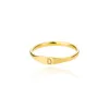 Gold Tiny Inledande brev ringar för kvinnor FI A-Z Letter Finger Stainl Steel Ring Eesthetic Wedding Jewelry Gift Bijoux Femme i2q0#