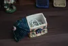 Vintage keramische huis beeldhouwkunst sieraden doos huisdecoraties kamer decoratie kamer schattige ornament snoeppot 240429