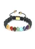 Moda Mulheres Bracelete Jóias Integral de 8mm 8mm Facetado Facetado Corte Pedra de pedra 7 Chakra Cura Meditação de ioga Bracelets 7603739