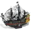 Puzzo de metal 3D de latecool The Queen Annes Revenge Jigsaw Pirate Ship Modelo DIY Building Kits Toys for Teens Brain Teaser 240509