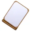 Espelhos compactos espelho de mesa de madeira para maquiagem dobrável doméstica Q240509