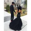 Country Girl Africa Mermaid Long Mor Beading Cheap Formal Evening Dresses Wear Little Black Plus Size Prom Gowns Q59 0510