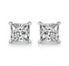 Real 05ct Moissanite Stud earrings for women men solid 925 Sterling Silver solitaire Round Diamond earrings Fine Jewelry2123549