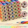 Pencils Wooden Rainbow Pencil Childrens School Graffiti Painting Colorful Pencil Hexagonal Triangle Wooden Writing Pen d240510