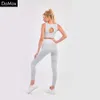 Lu Align Set Seamless Butt Lift Fiess Workout Pants Leggings and Bra ee Gym Sports 2pc Yoga Set for Women Lemon ll Gym Sport Running Running