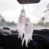 Decoratieve beeldjes Multi-stijl Mini Feather Dreat Catcher Home Decor auto hanger interieur spiegel hangende gelukkige ornamenten festival geschenken