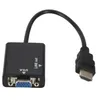 HDMI-kompatibler Adapter an VGA HD-Konvertierungskabel Audioausgabe PC-Video-Kabel Adapter VGA HDMI-kompatibler Laptop-Adapter