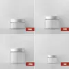 Speicherflaschen Kunststoff transparent Aluminiumabdeckung leerer Make -up -Jar -Topf -nachfüllbare Probe Face Cream Lotion Kosmetischer Behälter