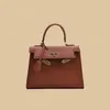 saco de ombro feminino ouslet 6 cores simples e versátil cor de couro grossa bolsa de couro clássica bolsa de lichia