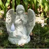 VP Praying Watching Over Us Decorations Home Solar Solar LED Outdoor Decor Garden Light Angel Statues and Figurines for Home, Patio, Yard Art