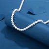 Collane a ciondolo di fascia alta per perle in lega di fascia alta per perle cravatta perle maschio girocollo maschio per le donne accessori collana uomo colles de perlas