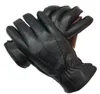 Пять пальцев перчатки Winter Men039s 2021 Овсовая кожаная мода на открытом воздухе езда на открытом воздухе Реальный теплый флис Lini9759606