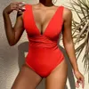 Swimwear Women 2024 Nouveau maillot de bain en une pièce Femmes One Piece Color Sexy Slim Fit One Piece Swimsuit