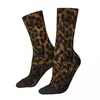 Chaussettes masculines Cheetah Fur Leopard Imprimé unisexe Bonnet Randonnée hivernale Happy Street Style Crazy