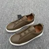 2024 Fashion design leather casual board shoes men's shoes new cowhide low-top business leather shoes men's flat driving travel shoes