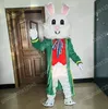 Рождество зеленое пальто Пасхальное кролик талисман талисман костюмы на хэллоуин мультипликация персонаж костюм персонаж карнавал Рождество Рекламная вечеринка по случаю дня рождения.