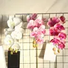 장식용 꽃 시뮬레이션 Phalaenopsis 난초 인공 꽃 식물 가짜 플라스틱 웨딩 파티 가정 장식