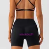 Lu Frau Yoga Sport Biker Hotty Hot Shorts Schnelle nackte Frauen Hüfthebee Laufen eng anliegende hohe taillierte Trainings -Leggings