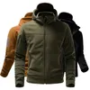 Kurtki męskie 2024 Pure Color Winterproof Jacket Fashion Hooded Casual Outdoor Mopinatering Wear