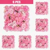 6 pezzi di fiori artificiali pannello parete 3d fiore in finta rose per la doccia da sposa da sposa da sposa per feste 240510