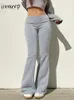 Pantalon féminin Capris Weeep Casual Solid Low Jump pantalon Femme Basic Ultra Thin Fitness Colls Sports Pantal