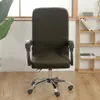 M L Black Stretch Office Cadeira Computador Cadeira de giro de giro de assento de assento de spandex à prova d'água Capas removíveis laváveis ​​elásticas 307J