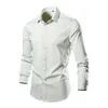 Men's Dress Shirts Clothing Oversize Shirt Mens Fashion Man 2024 Male Long Sleeve Luxury Elegant Plain Social