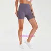 Lu femme Biker Hotty Hot Triple Yoga Pantalon Womens High Tai-Hip soulevant des shorts sportifs de pêche nus
