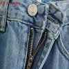 Dames jeans y2k dames blauwe vintage long streetwear verscheurd verscheurd los 43652