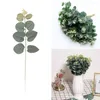 Decoratieve bloemen kunstmatige bruiloft decor tak cake diy plastic planten bladeren groene stengels nep eucalyptus bos