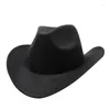 Berets Style Cowboy Hat Hat Music Festivals Cap pour acteur actrice spectacles de scène