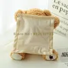 30 cm Play Hide Seek Teddy Bear Plüsch niedlich gefüllte Tier Musik Welle Arm Childrens Geburtstag Weihnachtsgeschenk Spielzeug 240509