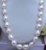 Огромное огромное 111-13 мм натуральное белое барокко жемчужное ожерелье 40 см 45 см 50 см 55 см 60 см 70 см 90 см 110 см 130 см 240510