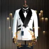 Velvet Mens Suit 2 Piece Formal Wedding Tuxedo Grooms Jacket Pantal