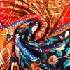 Bysifa | Luxo Silk Silk Silk Shawl Lenços femininos Hijabs 100 quadrados escalas de inverno marinho azul vermelho Mulheres 240428