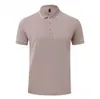 Herrpolos mode affärspolo t-shirt herrar poloshirt högkvalitativ halsringning camisetas para hombres q240509