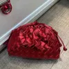 Designer Botega V Authentic Fashion Bags Кожаные мешочки кассеты плиссированные облако маленькая сумка оригинальное издание s